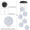 Solar Color Changing Ball Wind Chimes for Party